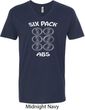 6 Pack Abs Beer Funny Mens V-Neck Shirt
