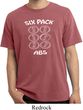 6 Pack Abs Beer Funny Pigment Dyed Shirt