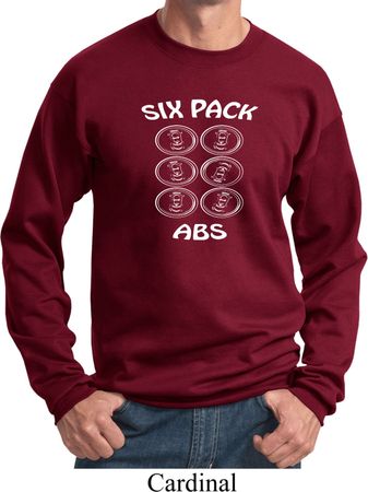 6 Pack Abs Beer Funny Sweatshirt