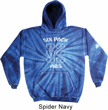 6 Pack Abs Beer Funny Tie Dye Hoodie