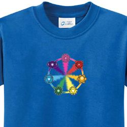 7 Chakra Circle Kids Yoga Shirts