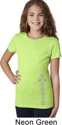 7 Chakras Bottom Print Girls Yoga Shirts