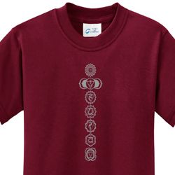 7 Chakras Kids Yoga Shirts