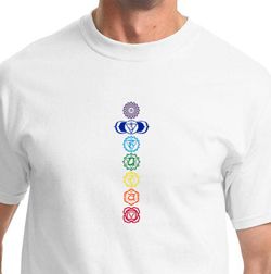 7 Colored Chakras Mens Yoga Shirts