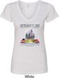 9-11 Never Forget Ladies V-Neck Shirt