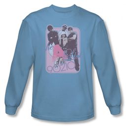90210 Shirt A List Long Sleeve Carolina Blue Tee T-Shirt