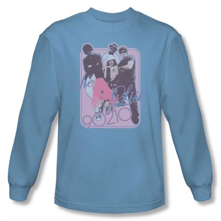 90210 Shirt A List Long Sleeve Carolina Blue Tee T-Shirt