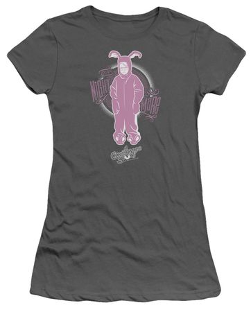 A Christmas Story Juniors Shirt Pink Nightmare Charcoal T-Shirt