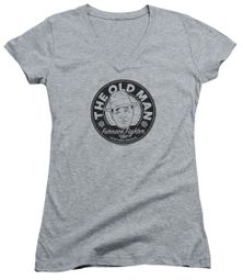 A Christmas Story Juniors V Neck Shirt The Old Man Athletic Heather T-Shirt