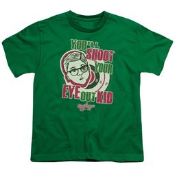 A Christmas Story Kids Shirt You'll Shoot Your Eye Out Green T-Shirt