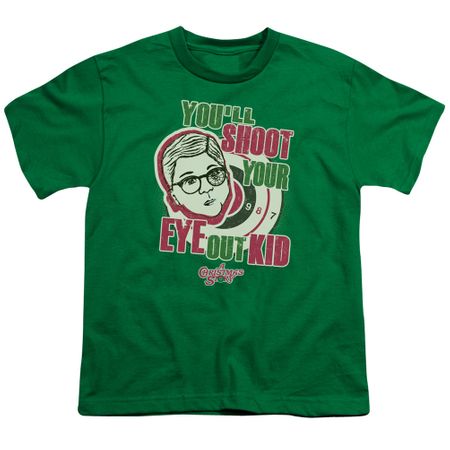 A Christmas Story Kids Shirt You'll Shoot Your Eye Out Green T-Shirt