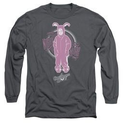 A Christmas Story Long Sleeve Shirt Pink Nightmare Charcoal Tee T-Shirt