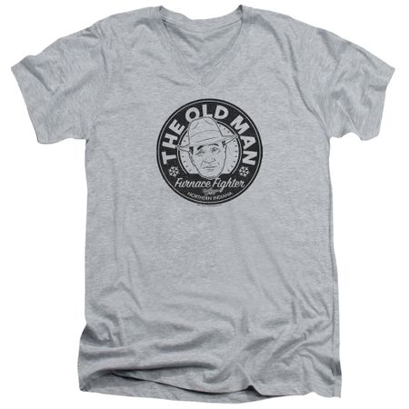 A Christmas Story Slim Fit V-Neck Shirt The Old Man Athletic Heather T-Shirt
