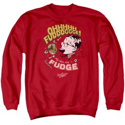 A Christmas Story Sweatshirt Oh Fudge Adult Red Sweat Shirt