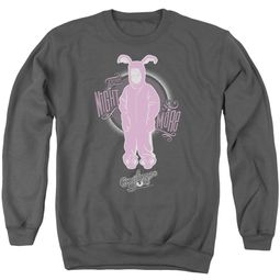 A Christmas Story Sweatshirt Pink Nightmare Adult Charcoal Sweat Shirt