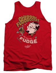 A Christmas Story Tank Top Oh Fudge Red Tanktop