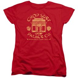 A Christmas Story Womens Shirt Chop Suey Palace Co Red T-Shirt