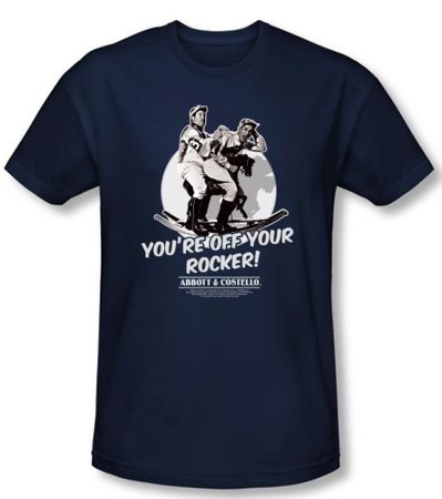 Abbott & Costello Shirt Off Your Rocker Navy Slim Fit Tee T-Shirt