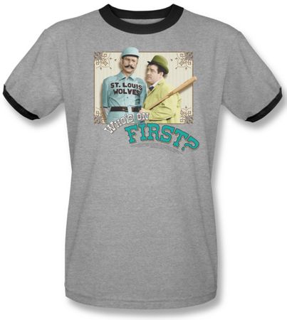 Abott & Costello Adult Ringer Tee T-Shirt