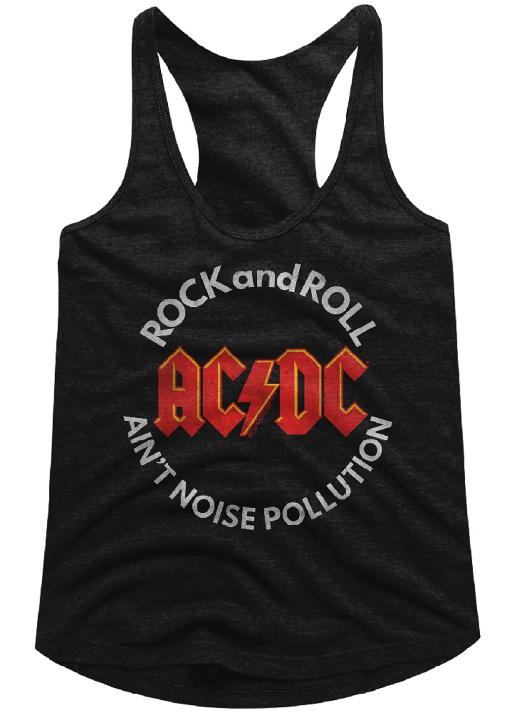 AC/DC Juniors Tank Top Ain't Noise Pollution Black Racerback - AC/DC ...