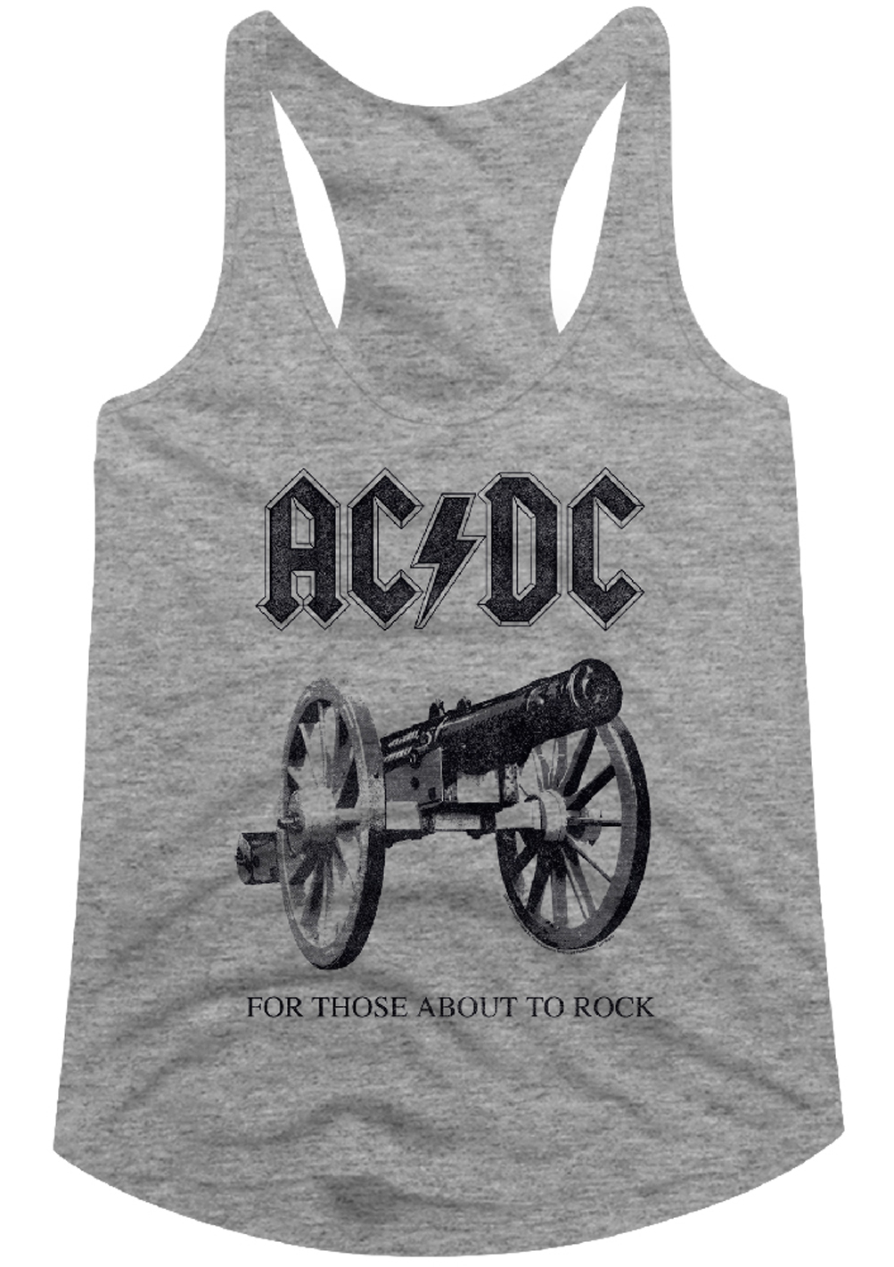 AC/DC Juniors Tank Top For Those About To Rock Athletic Heather ...