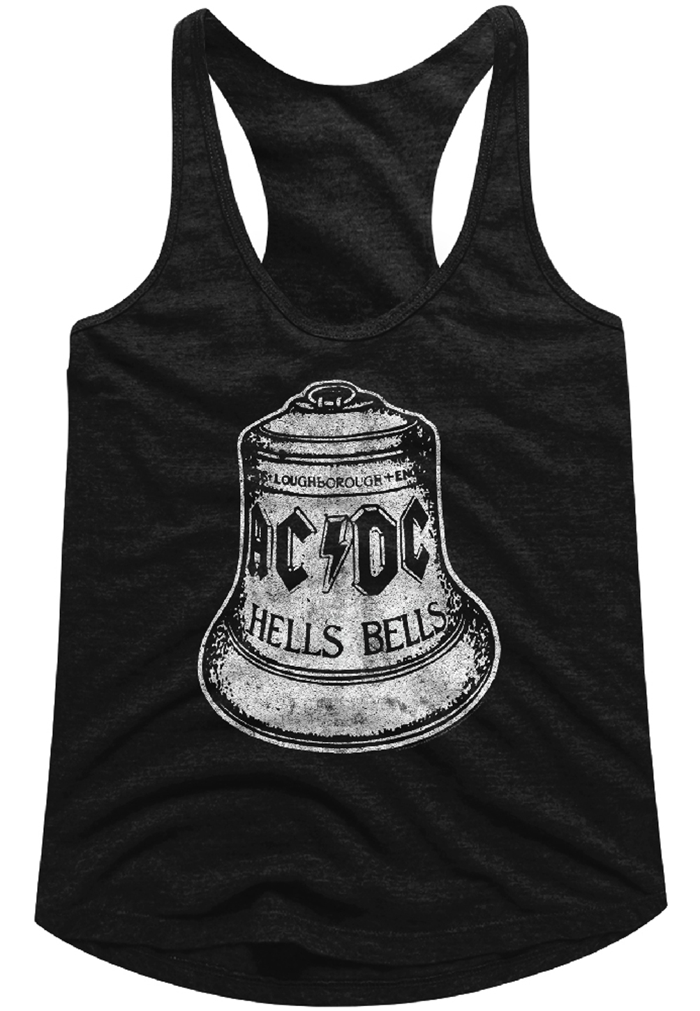 AC/DC Juniors Tank Top Hells Bells Black Racerback - AC/DC Hells Bells ...