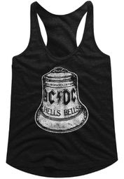 AC/DC Juniors Tank Top Hells Bells Black Racerback