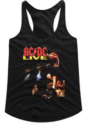 AC/DC Juniors Tank Top Live Black Racerback