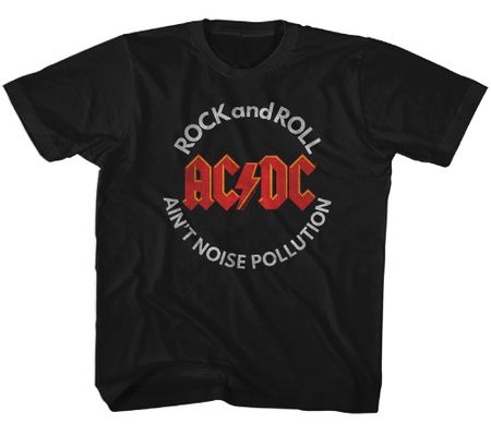 AC/DC Kids Shirt Ain't Noise Pollution Black T-Shirt