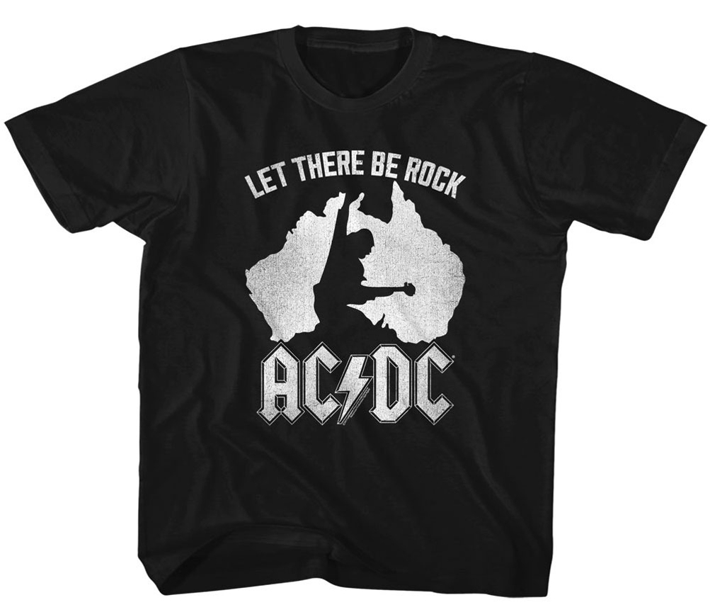 AC/DC Kids Shirt Let There Be Rock Black T-Shirt - AC/DC Let There be ...