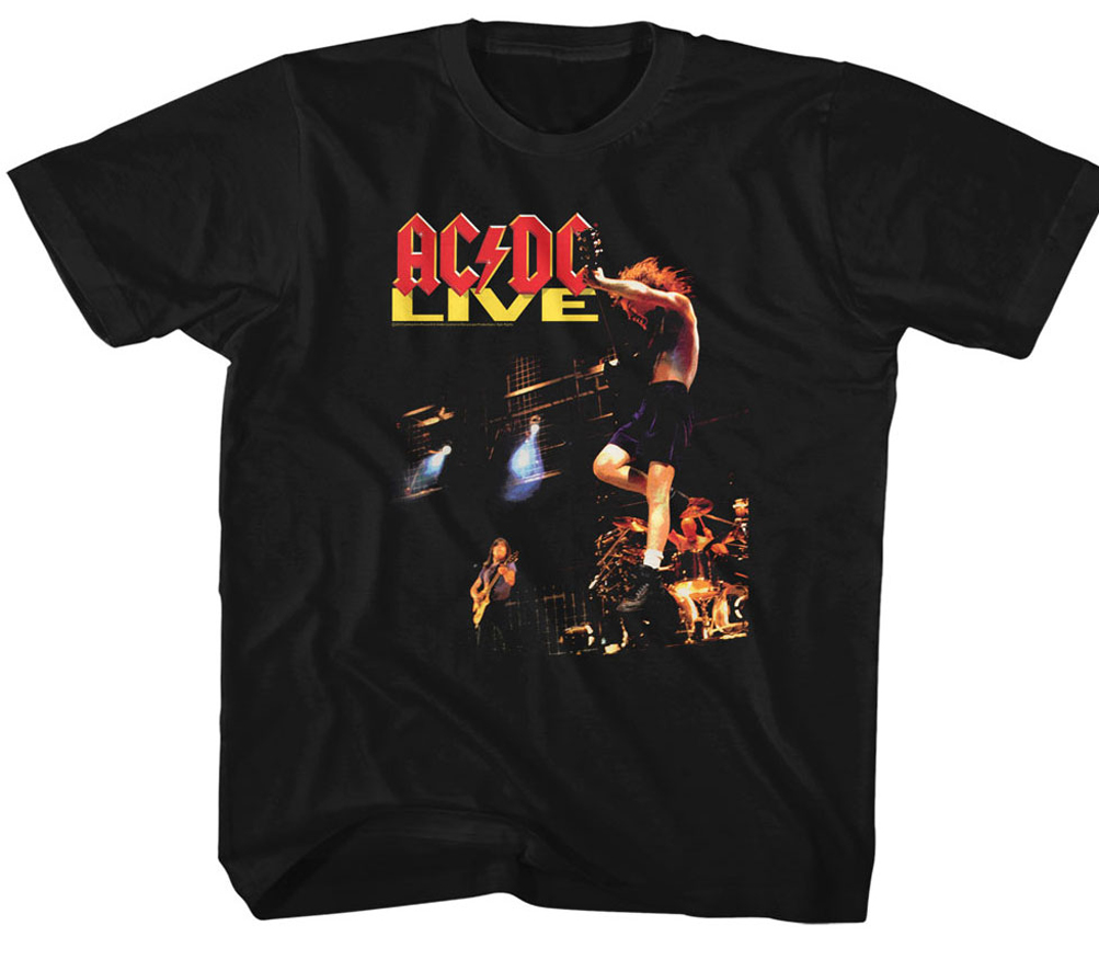 AC/DC Kids Shirt Live Black T-Shirt - AC/DC Live Shirts