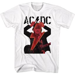 AC/DC Shirt Angus Horns White T-Shirt