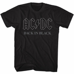 AC/DC Shirt Juniors Back In Black Black T-Shirt - AC/DC Back in Black ...