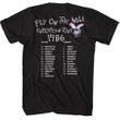 AC/DC Shirt Fly On the Wall European Tour Front & Back Black T-Shirt