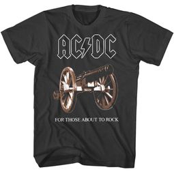 AC/DC Shirt For Those About To Rock Black T-Shirt