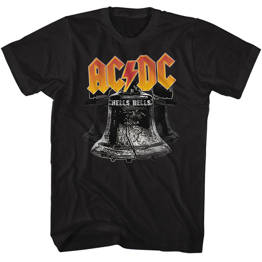 AC/DC Shirt Hells Bells Black T-Shirt - ACDC T-shirts AC/DC Tee Shirts