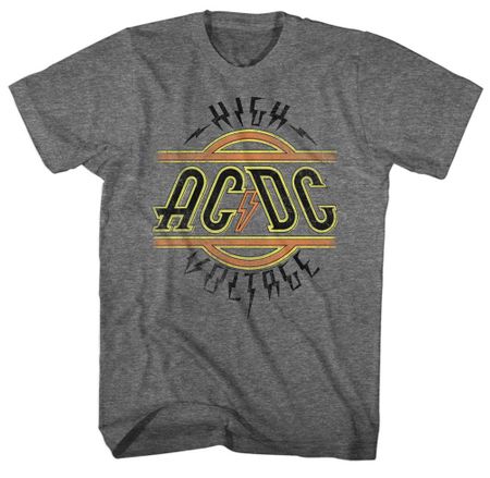 AC/DC Shirt High Voltage Athletic Heather T-Shirt