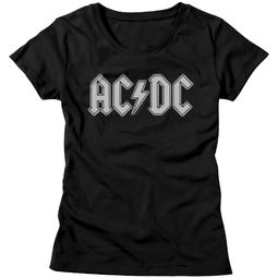 AC/DC Shirt Juniors Band Logo Black T-Shirt