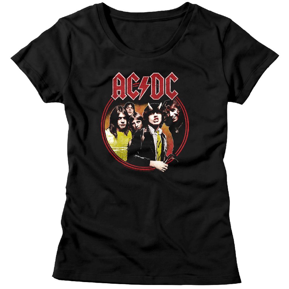 AC/DC Shirt Juniors Highway To Hell Black T-Shirt - AC/DC Highway to ...