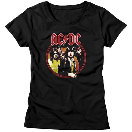 AC/DC Shirt Juniors Highway To Hell Black T-Shirt
