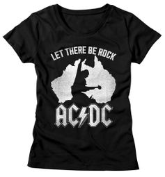 AC/DC Shirt Juniors Let There Be Rock Black T-Shirt