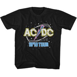AC/DC Shirt Kids 1978 Tour Black T-Shirt