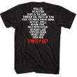 AC/DC Shirt Power Up Track List Front & Back Black T-Shirt