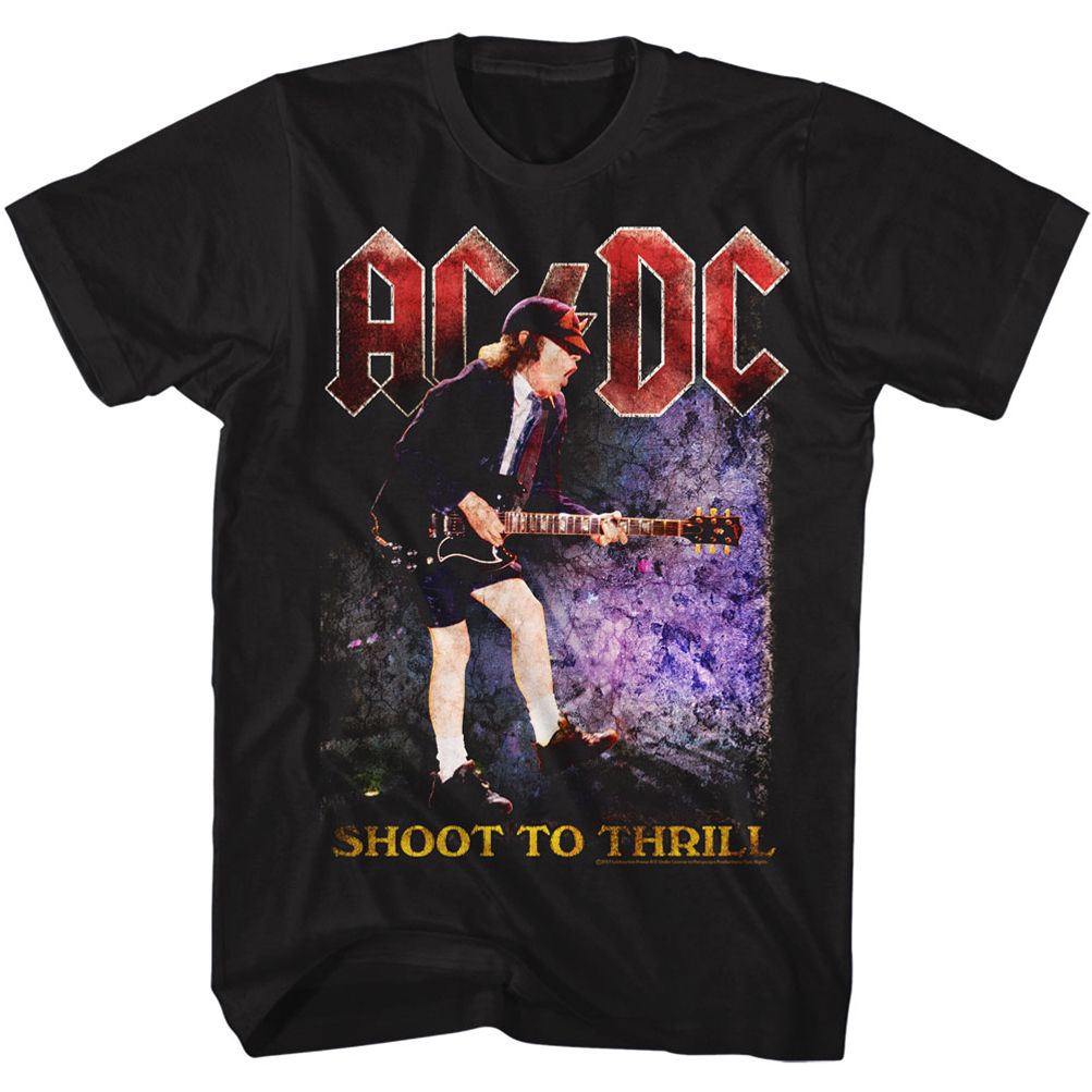 AC/DC Shirt Shoot To Thrill Black T-Shirt - ACDC T-shirts AC/DC Tee Shirts