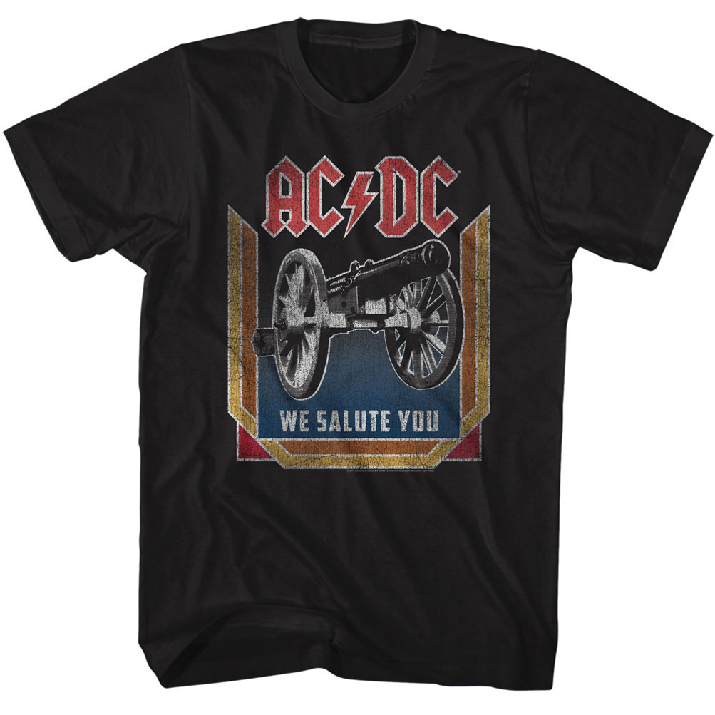 AC/DC Shirt We Salute You Black T-Shirt - AC/DC We Salute You Shirts