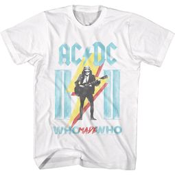 AC/DC Shirt Who Made Who White Tall T-Shirt