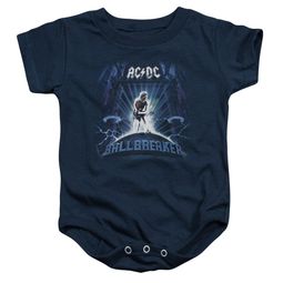ACDC Baby Romper Ball Breaker Navy Infant Babies Creeper ACDC Baby Romper Ball Breaker Navy Infant Babies Creeper