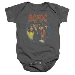 ACDC Baby Romper Highway To Hell Charcoal Infant Babies Creeper ACDC Baby Romper Highway To Hell Charcoal Infant Babies Creeper