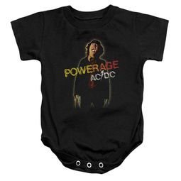 ACDC Baby Romper Powerage Black Infant Babies Creeper ACDC Baby Romper Powerage Black Infant Babies Creeper
