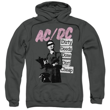 ACDC Hoodie Dirty Deeds Charcoal Sweatshirt Hoody